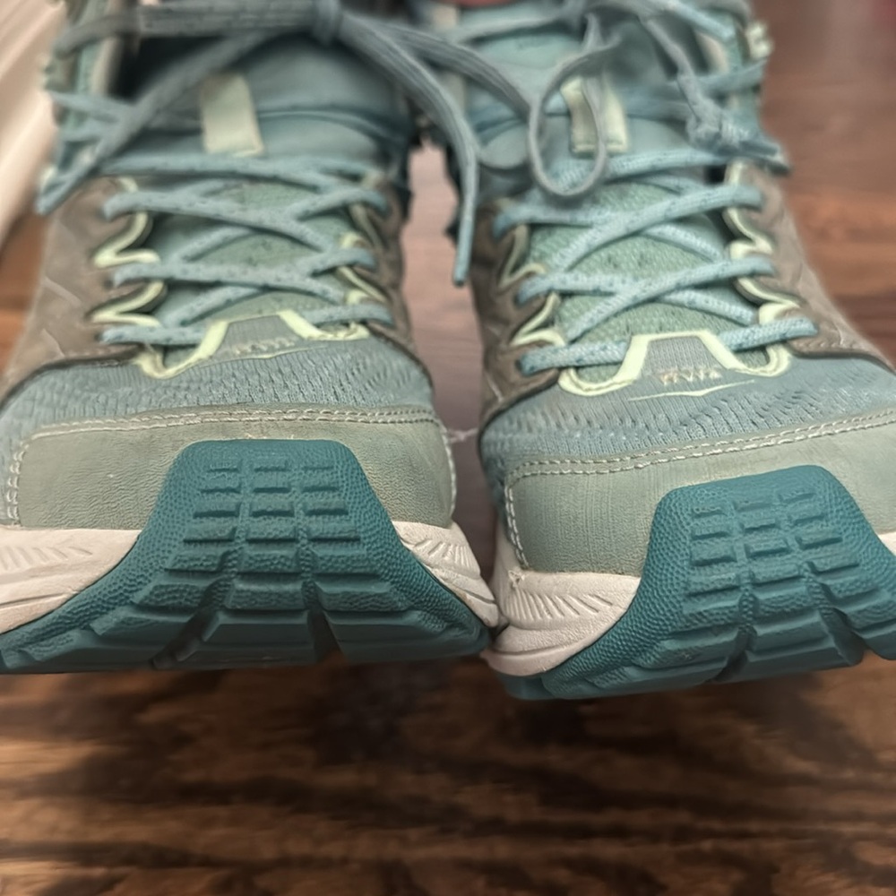 Hoka Women's Teal and Aqua Trail Running Shoes - Picture 6 of 16